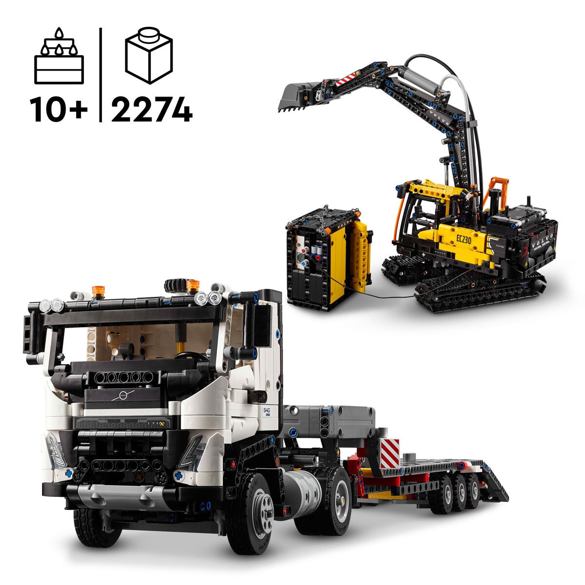 Lego Technic Volvo FMX Truck & EC230 Electric Excavator Item Image