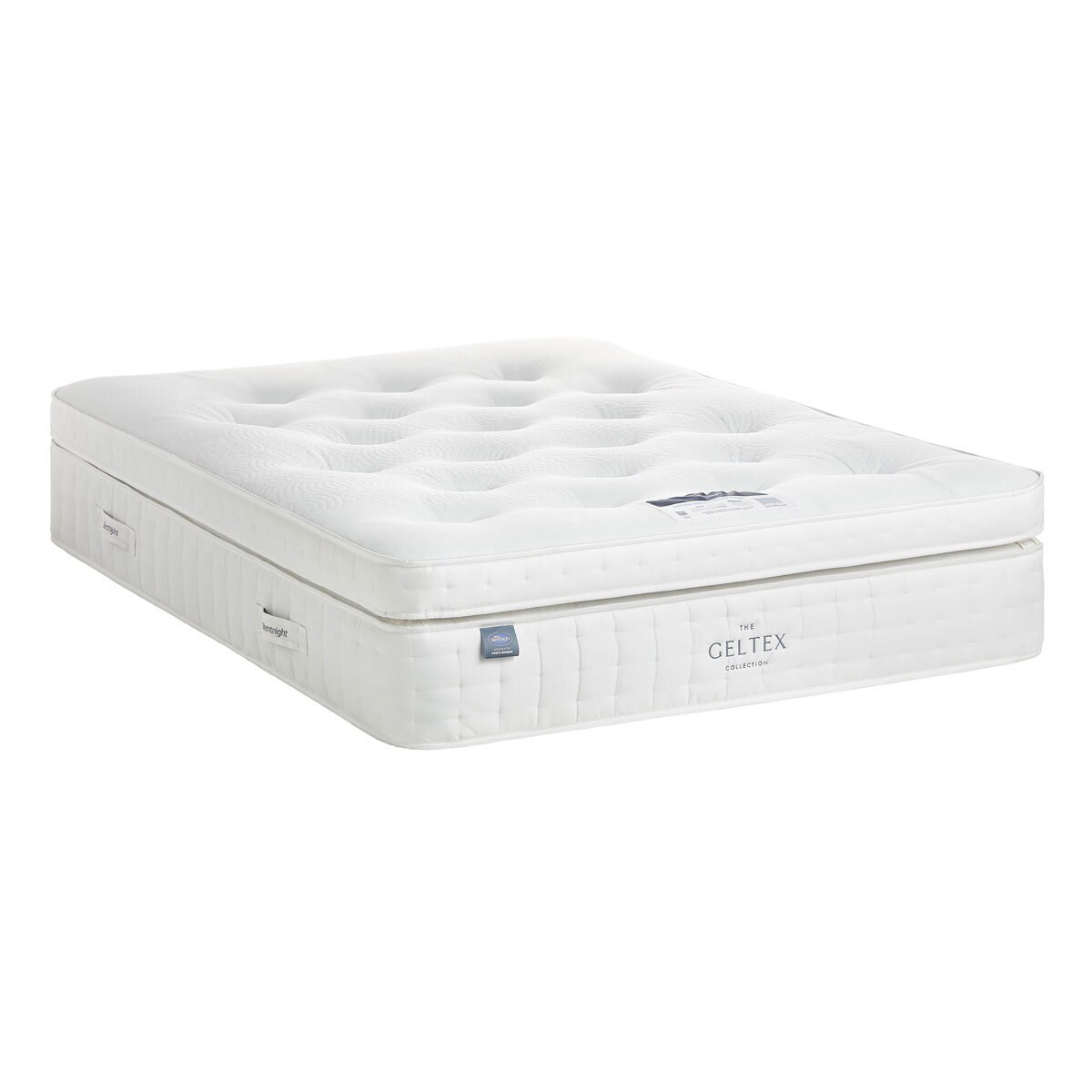 Silentnight Geltex 4000 Mattress & Sandstone Full Ottoman Divan in 3 Sizes