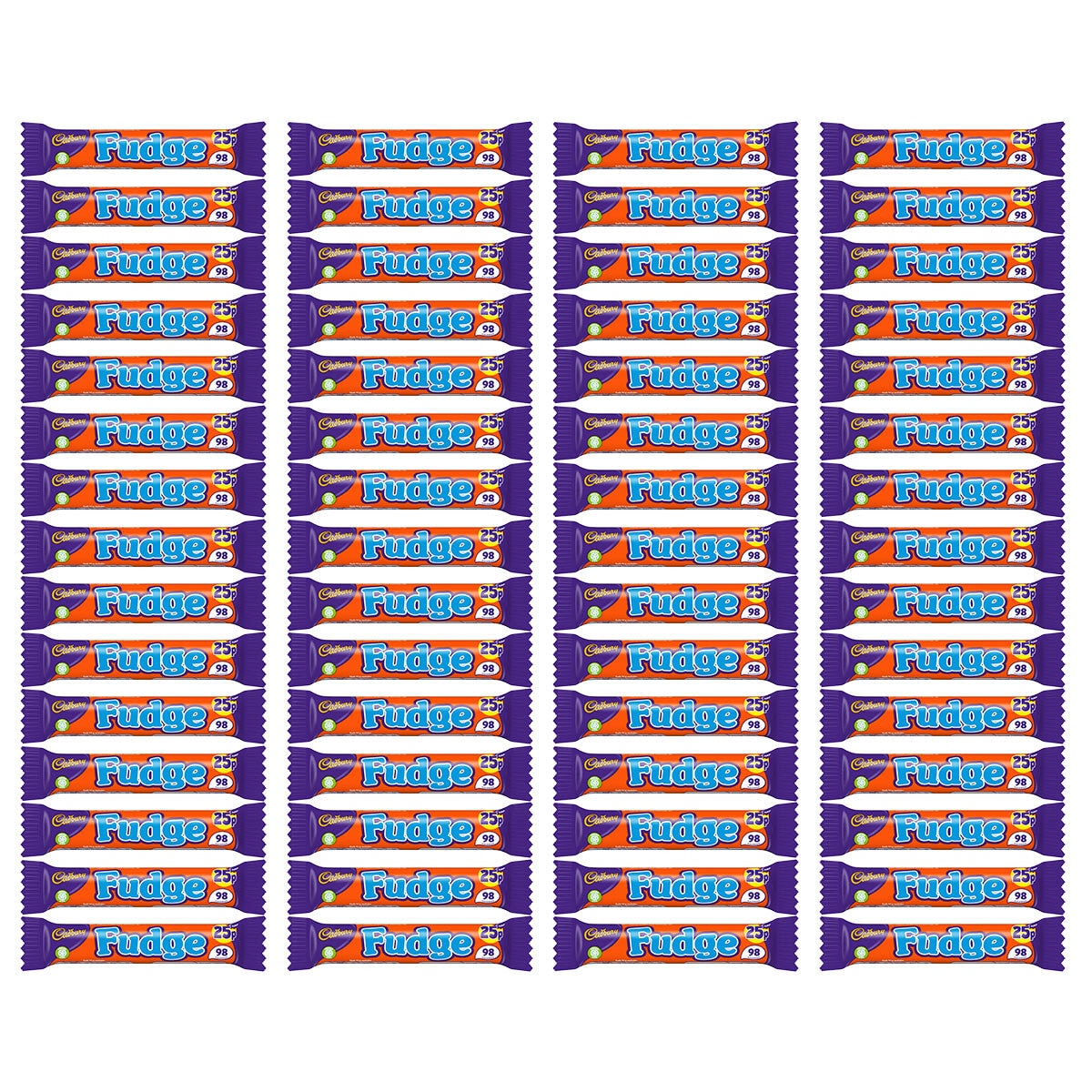 Cadbury Fudge Chocolate Bar, 60 x 22g Bars