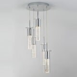 Artika Champagne Glow Spiral 5 Cylinder LED Pendant Light