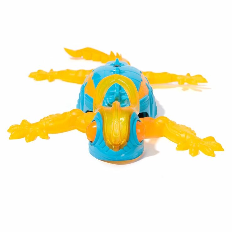 HEX BOTS Wall Crawler Chameleon, Rechargeable Remote Control Robot - Yellow (4+ Years)