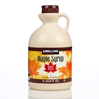 Kirkland Signature 100% Pure Grade A Amber Maple Syrup, 1L