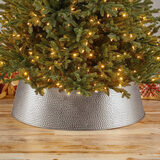 Buy Metal Tree Skirt Silver Lifestyle Image at Costco.co.uk