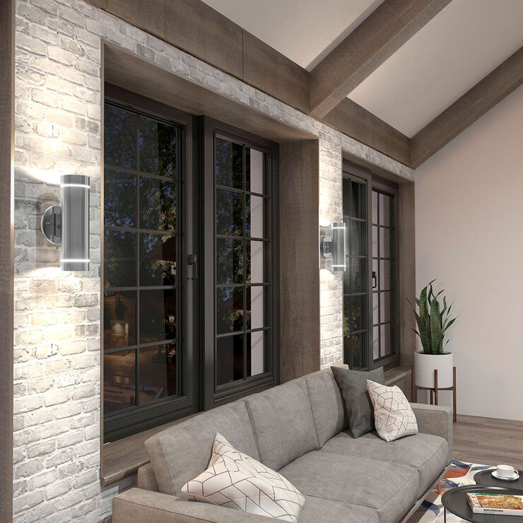 Artika C7 Outdoor/Indoor Wall Light in Stainless Steel