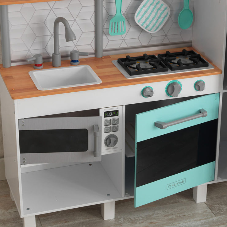 KidKraft Gourmet Chef Play Kitchen With EZ Kraft Assembly (3+ Years