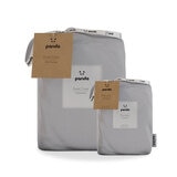 Panda 100% Bamboo Duvet Cover and Pillow Case Set in Quiet Grey