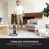 Lifestyle image of Shark HydroVac Cordless Hard Floor Cleaner showing cordless
