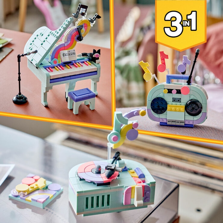 LEGO Creator 3-in-1 Music Decor Piano with Cat - Model 31392 (9+ Years) LEGO Creator 3-in-1 Music Decor Piano with Cat - Model 31392 (9+ Years)