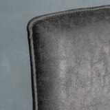 Gallery Hinks Grey Faux Leather Dining Chair