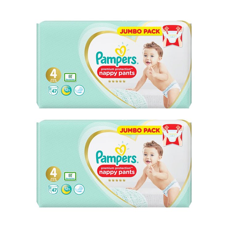 Pampers Premium Protection Nappy Pants Size 4 9-15 4 168 Pants 