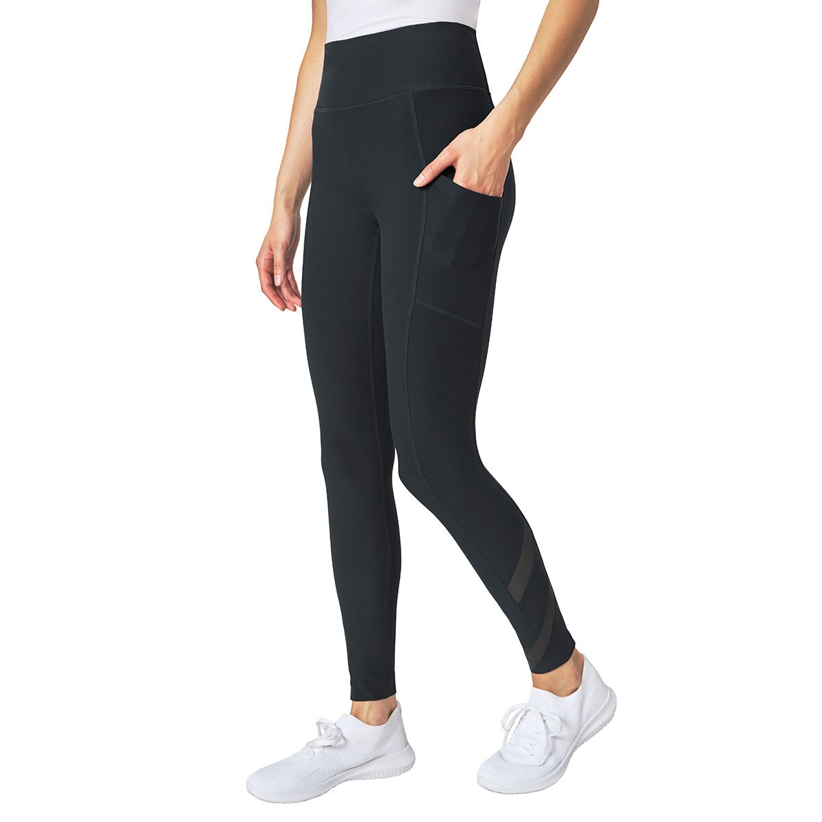 Mondetta Ladies High Waist Side Pocket Active Tight Pant Leggings