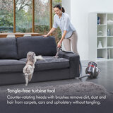 Lifestyle image of Dyson Big Ball Animal 2 with tangle free turbine tool