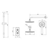 Tavistock Xenon Concealed Two Function Shower With Rail