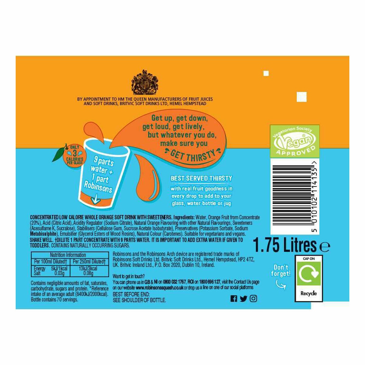 Ingredient information