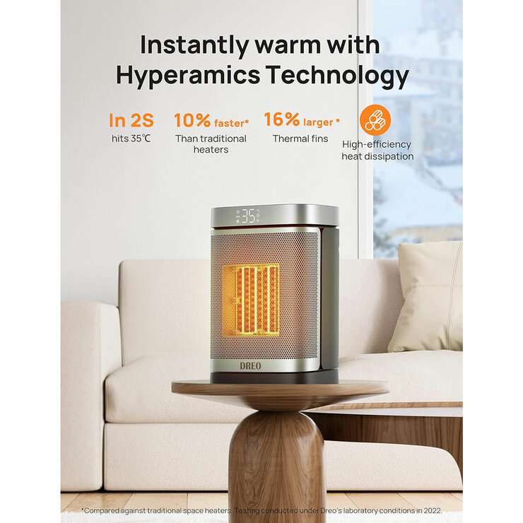 Dreo Atom Core Space Fan Heater with Hyperanics technology