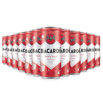Bacardi Rum & Cola, 12 x 250ml 