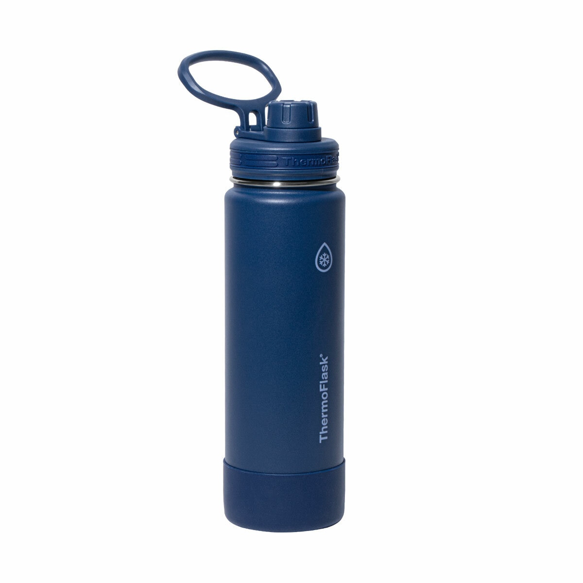 ThermoFlask Stainless Steel Water Bottle 710ml, 2 Pack in Deep Sea & Steel Wave ThermoFlask Stainless Steel Water Bottle 710ml, 2 Pack in Deep Sea & Steel Wave