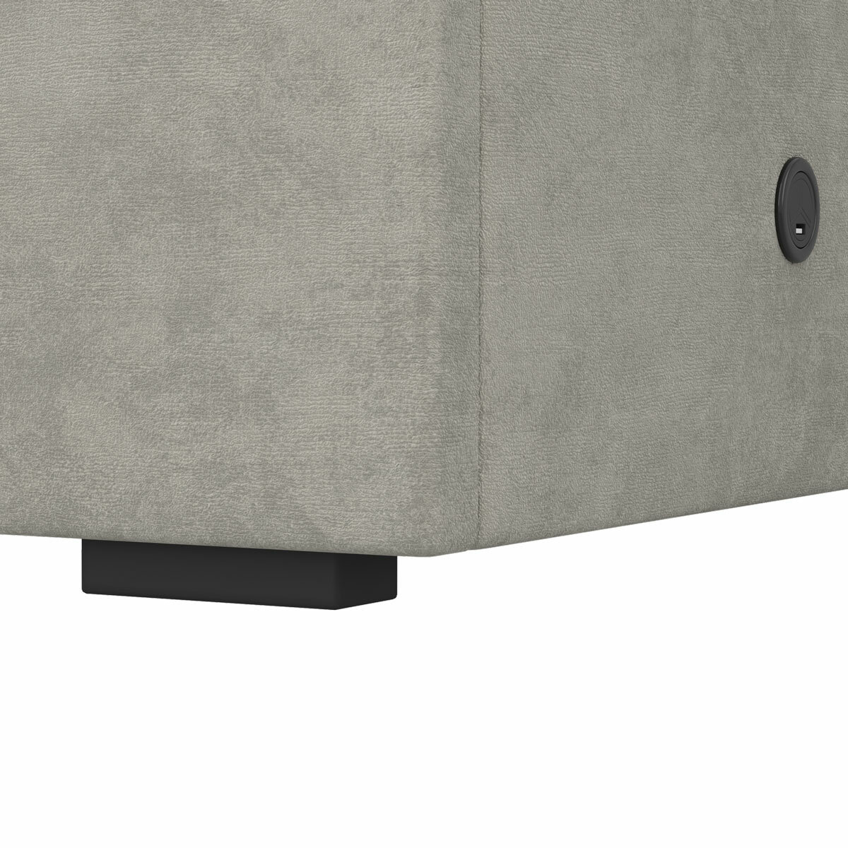 Highgrove Swift Grey Fabric Full Ottoman Bed Frame in 3 Sizes