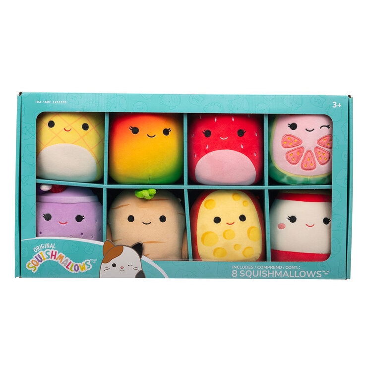 Original Squishmallows 5-Inch 8-Pack Assortment - Food Friends