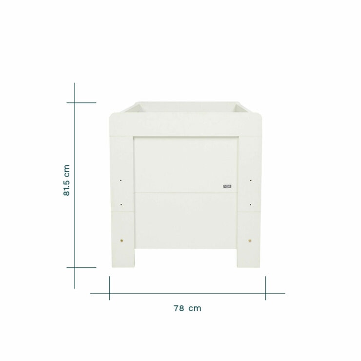 Tutti Bambini Alba Cot Bed with Sprung Mattress, White