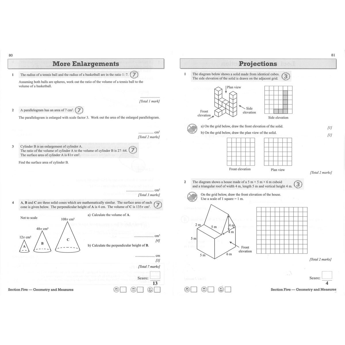 Page Spread of CGP GCSE AQA Maths text book