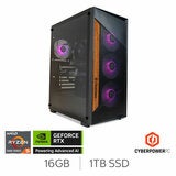 CyberPower, AMD Ryzen 5, 16GB RAM, 1TB SSD, NVIDIA GeForce RTX 5060, Gaming Desktop PC CyberPower, AMD Ryzen 5, 16GB RAM, 1TB SSD, NVIDIA GeForce RTX 5060, Gaming Desktop PC