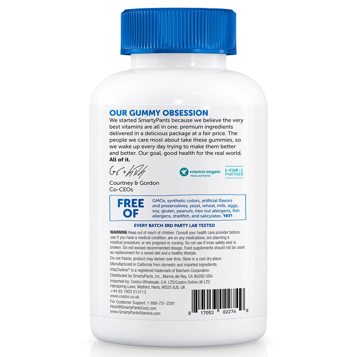 SmartyPants Adult Formula Multivitamin Gummies, 240 Tablets Costco UK