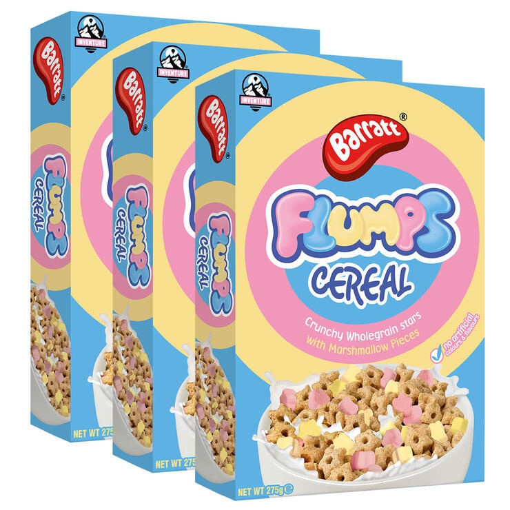 Barratt Flumps Cereal, 3 x 275g Barratt Flumps Cereal, 3 x 275g