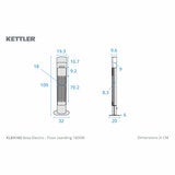 Kettler Kalos Ibiza Floor Standing Garden Heater with LED & Wireless Speaker