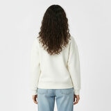 Jack Wills Ladies 1/4 Zip Sweatshirt in White Jack Wills Ladies 1/4 Zip Sweatshirt in White