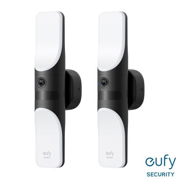 eufy S100 2K Wired Wall Light Camera, 2 Pack