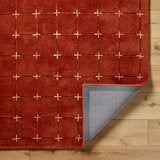 Livabliss Brook Orange Wool Rug, In 2 Sizes Livabliss Brook Orange Wool Rug, In 2 Sizes
