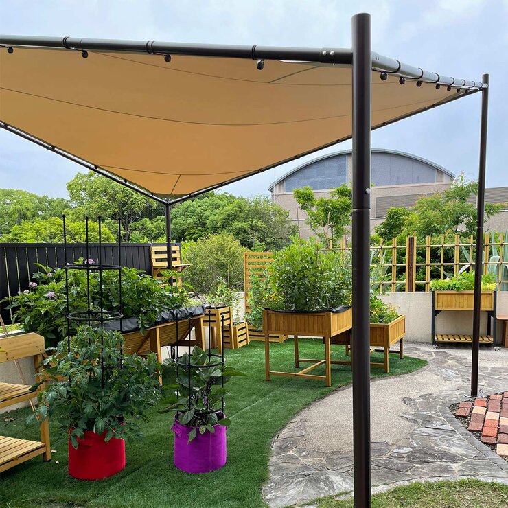 Takasho Butterfly Sail Shade Gazebo 12ft x 12ft (3.66 x 3.66m)