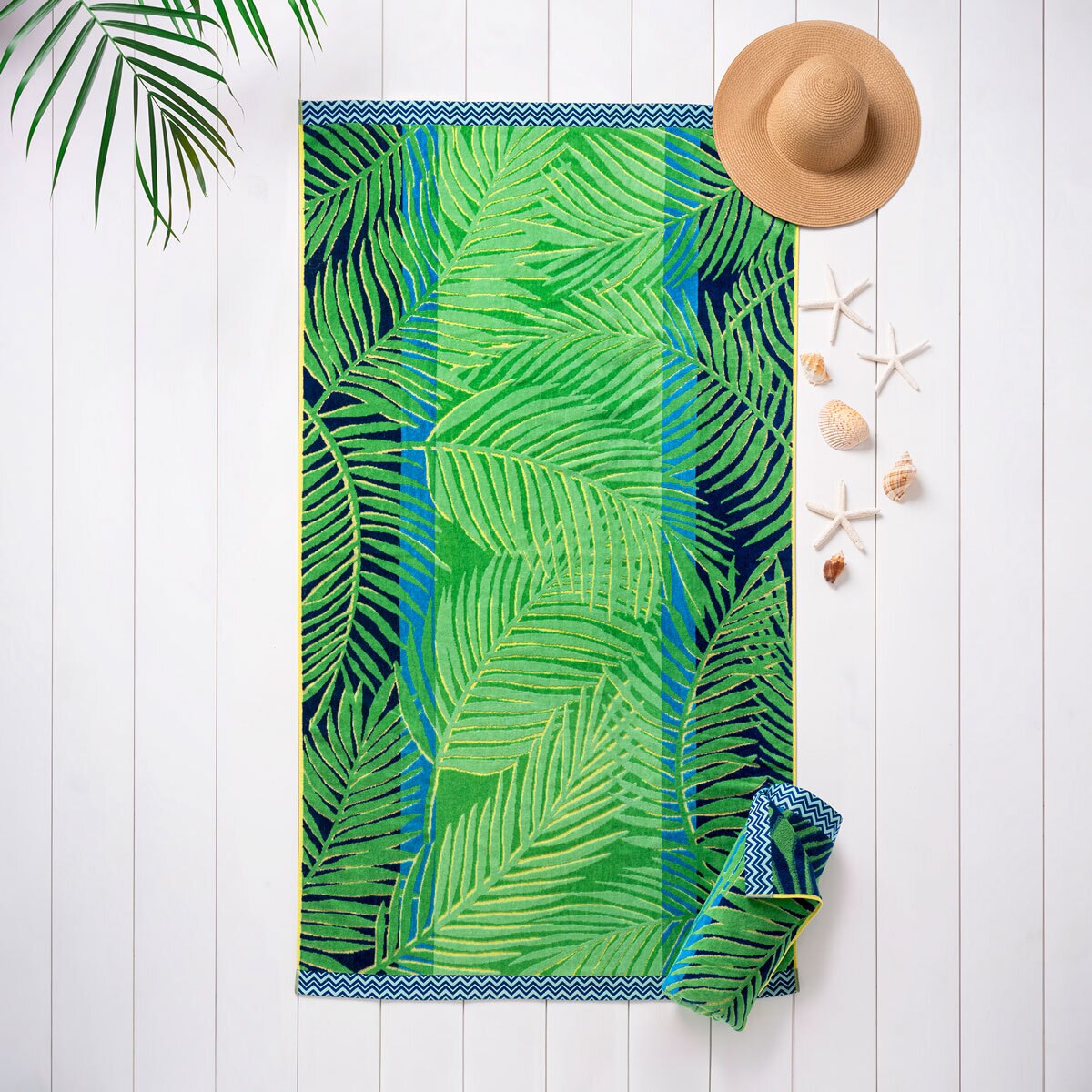 Welhome Beach Towel in 4 designs, 102 x 183 cm