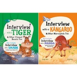 Interview with the Animals by Andy Seed in 2 Options: The Tiger & Shark or The Kangaroo & Panda