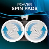 Image stating that power spin pads included