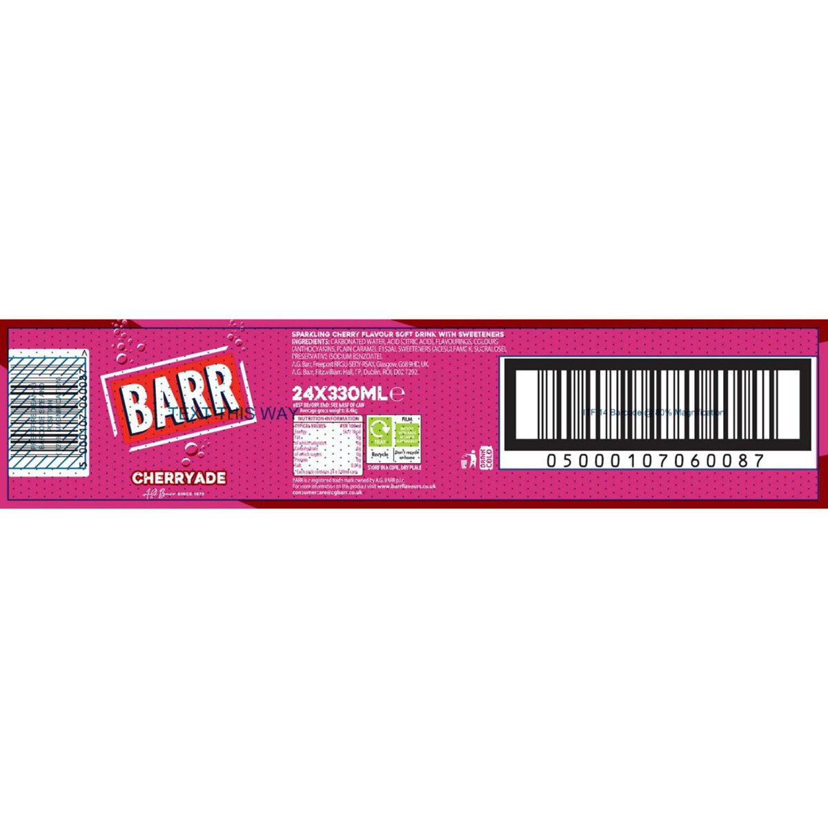 Barr Cherryade, 24 x 330ml