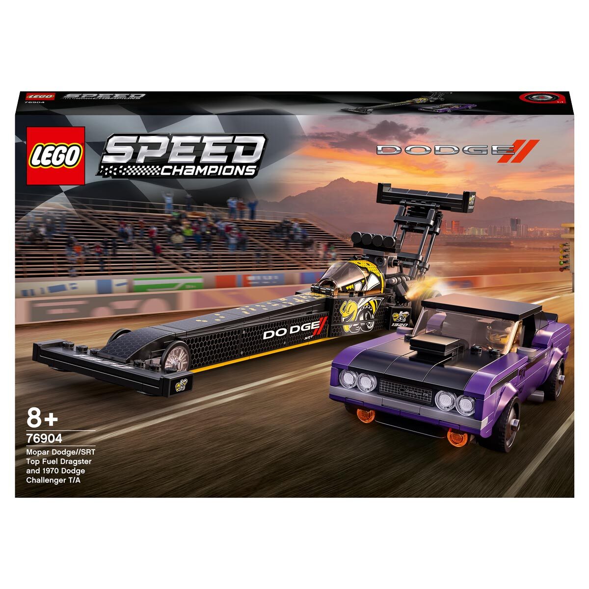 Buy LEGO Mopar Dodge Dragstar & Challenger Box Image at costco.co.uk