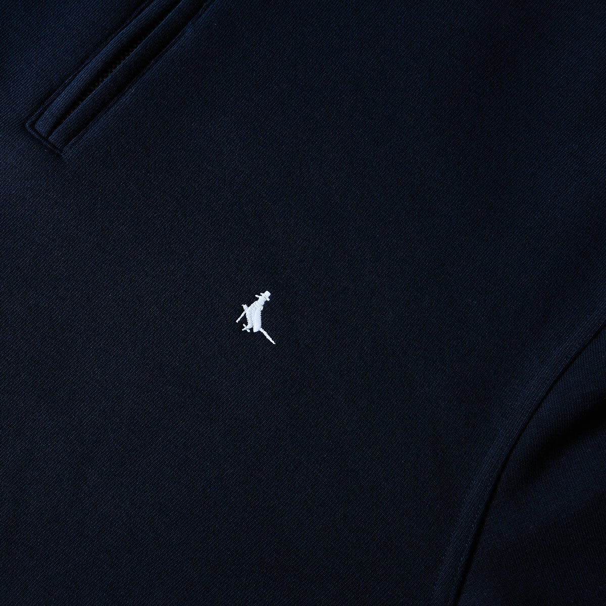Jack Wills Men's Barchester 1/4 Zip Sweatshirt in Navy