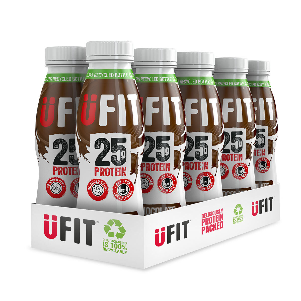 UFIT Chocolate Protein Shake, 10 x 330ml