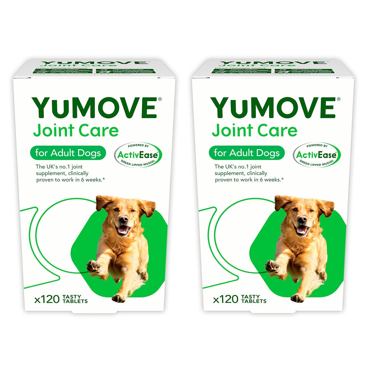 YuMOVE Joint Care for Adult Dogs, 2 x 120 Tabs