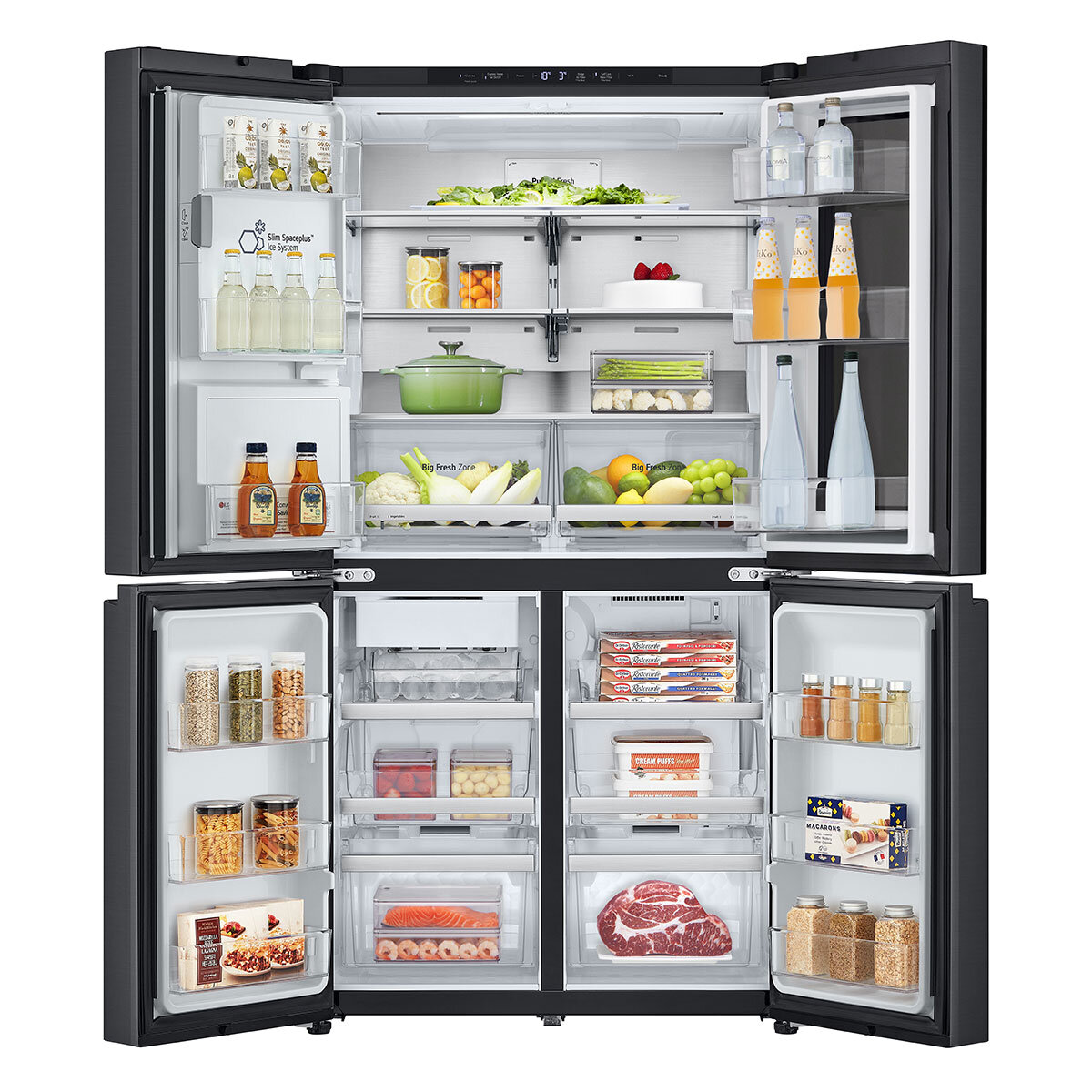 Fridge freezer open