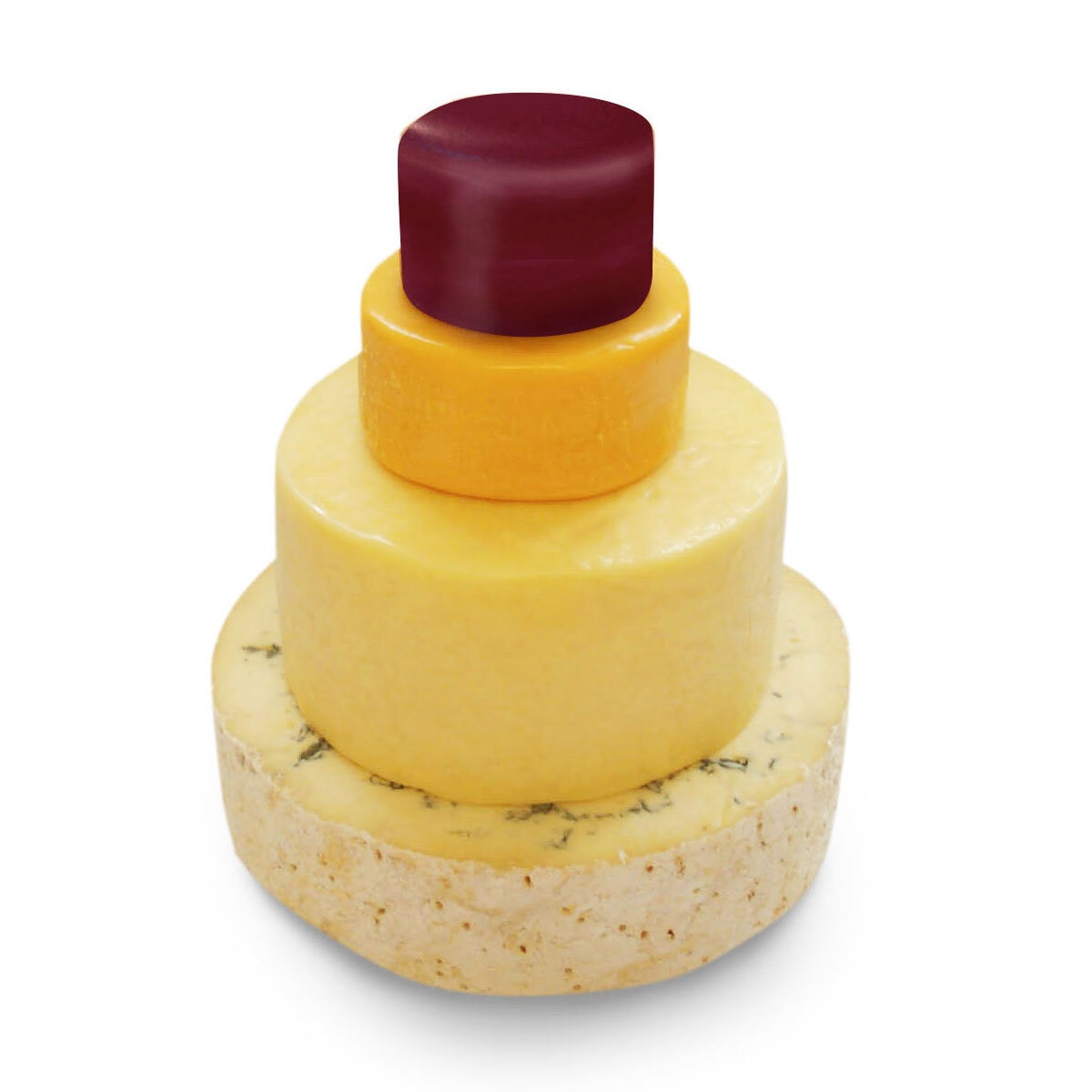 Litton Cheney 4-Tier Cheese Celebration Cake, 4.6kg (150 Portions)