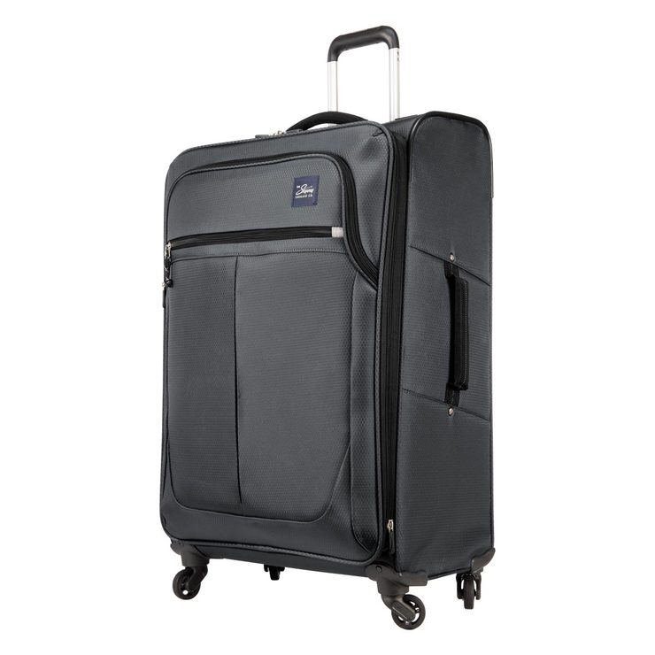 Ricardo Olympic 2 Piece Softside Suitcase Set, Charcoal Costco UK