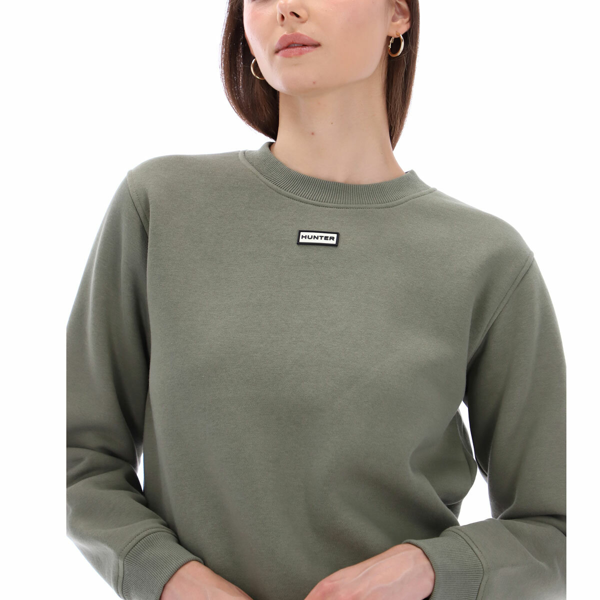 Hunter Women's Crewneck Sweater in Green