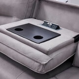 Excalibur Grey Fabric 6 Piece Power Reclining Sectional Sofa