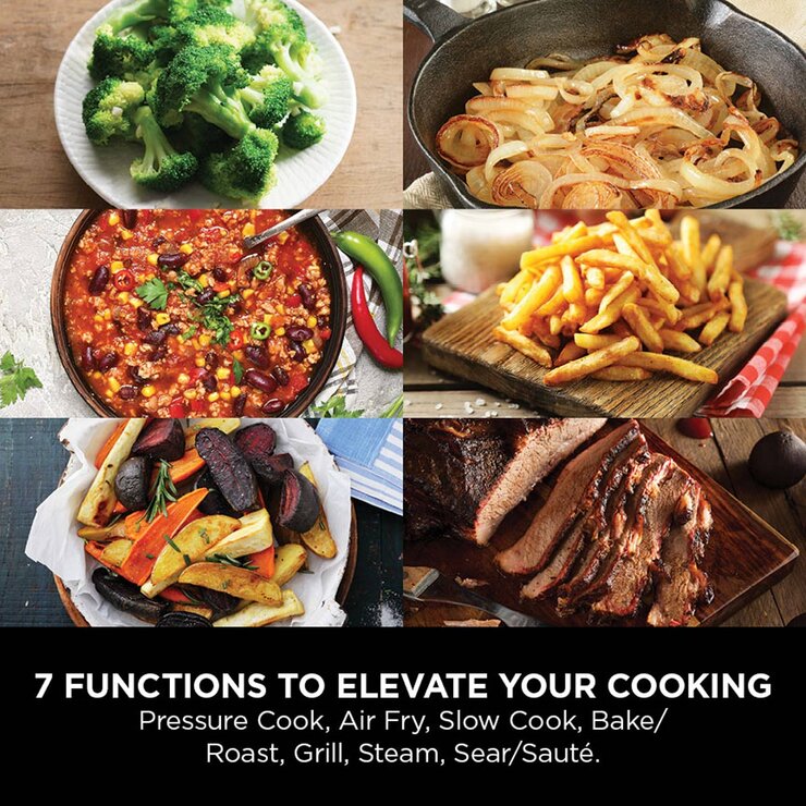 Ninja Foodi MAX 7 in 1 Multi-Cooker 7.5L OP450UK Functions