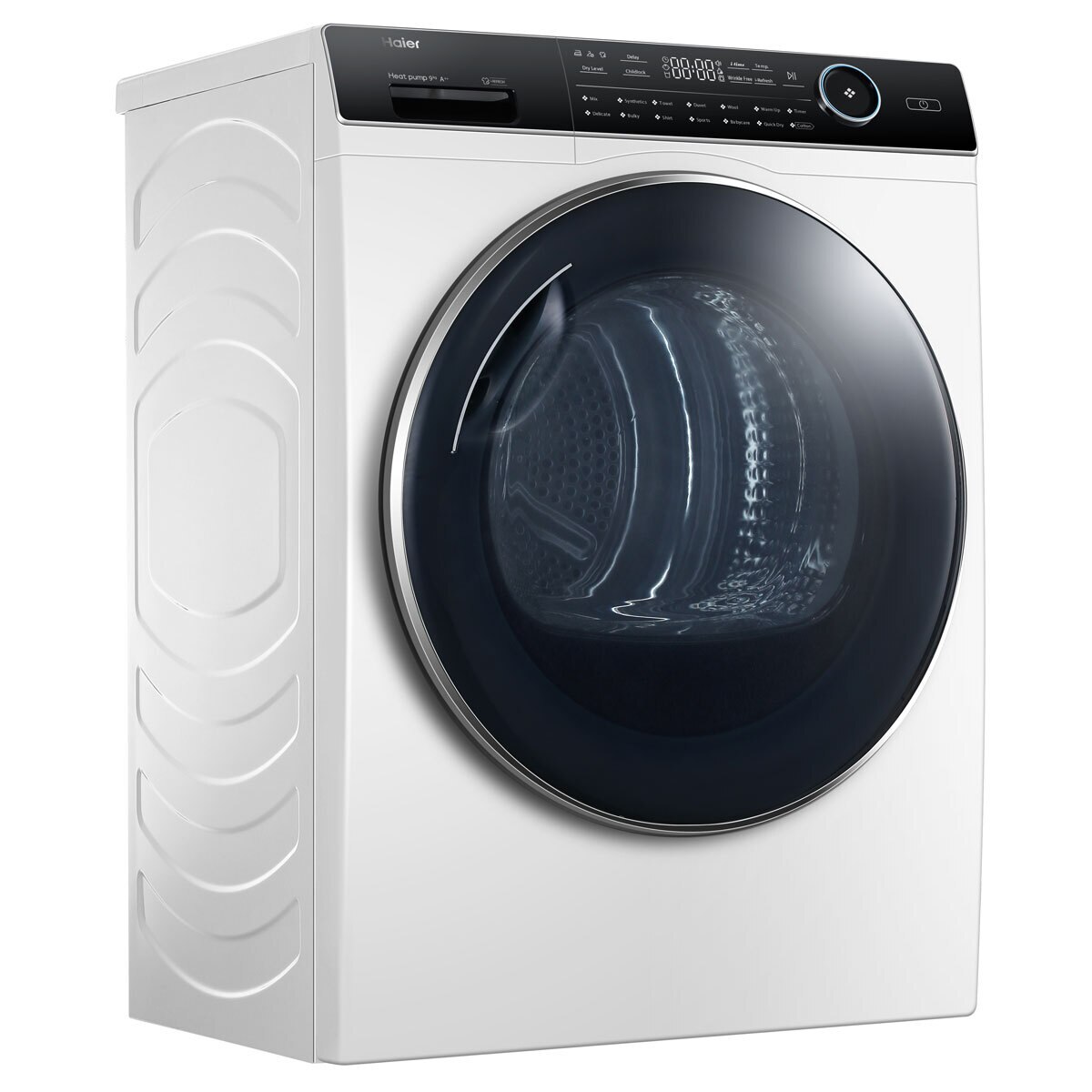Haier HD90A2979, 9kg Heat Pump Tumble Dryer, A++ Rated in White