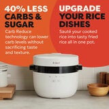 Lifestyle image of the rice cooker and steamer Lifestyle image of the rice cooker and steamer