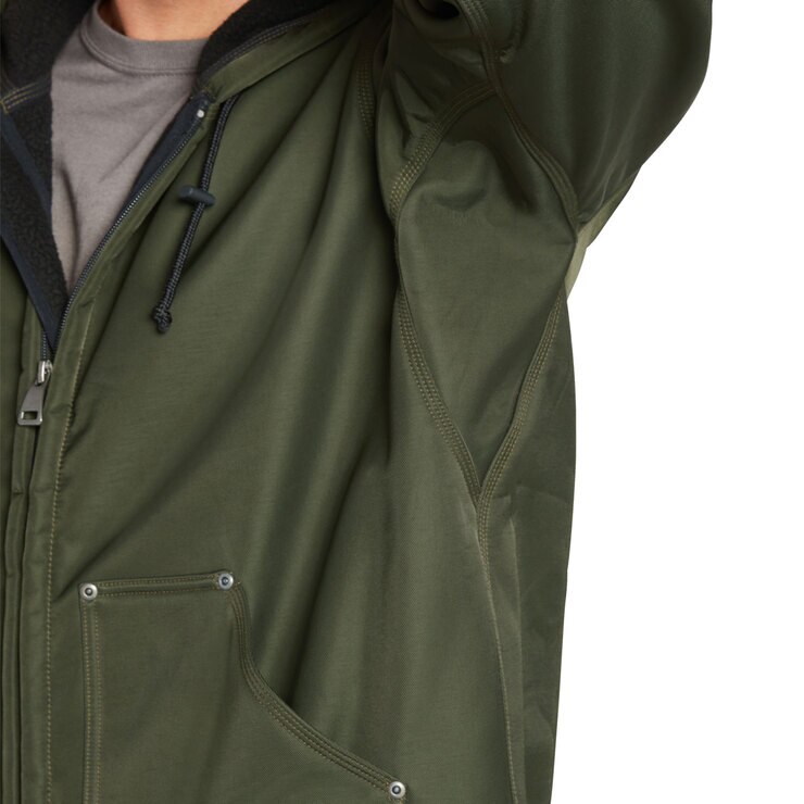 Kirkland Signature Men's Heavy Duty Hooded Work Jacket in Evergreen, Large